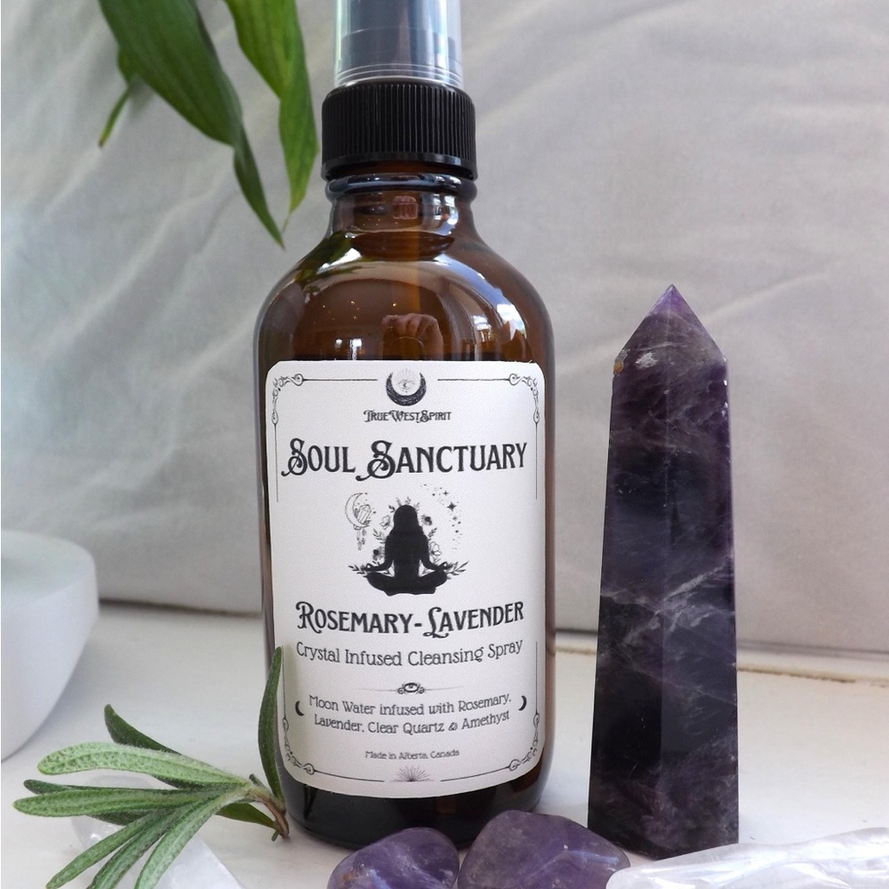 Sanctuary Rosemary-Lavender Crystal Infused Spray
4 oz (118ml)